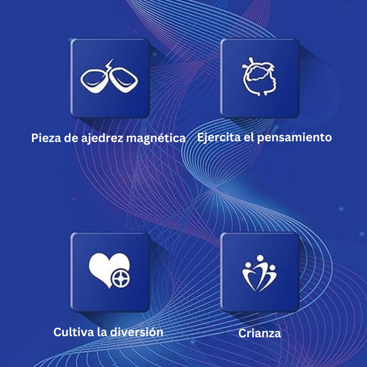 MagnoPlay - Juego De Mesa De Ajedrez Magnético Para Divertirse y Aprender