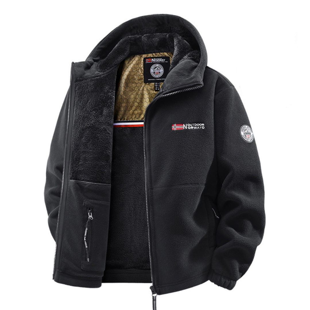 Hales - Chaqueta De Invierno De Lana Con Cremallera