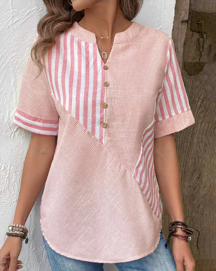 Lilly - Blusa De Rayas Suaves