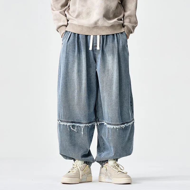 Brennan - Pantalones De Chándal Vaqueros De Corte Ancho y Elegante