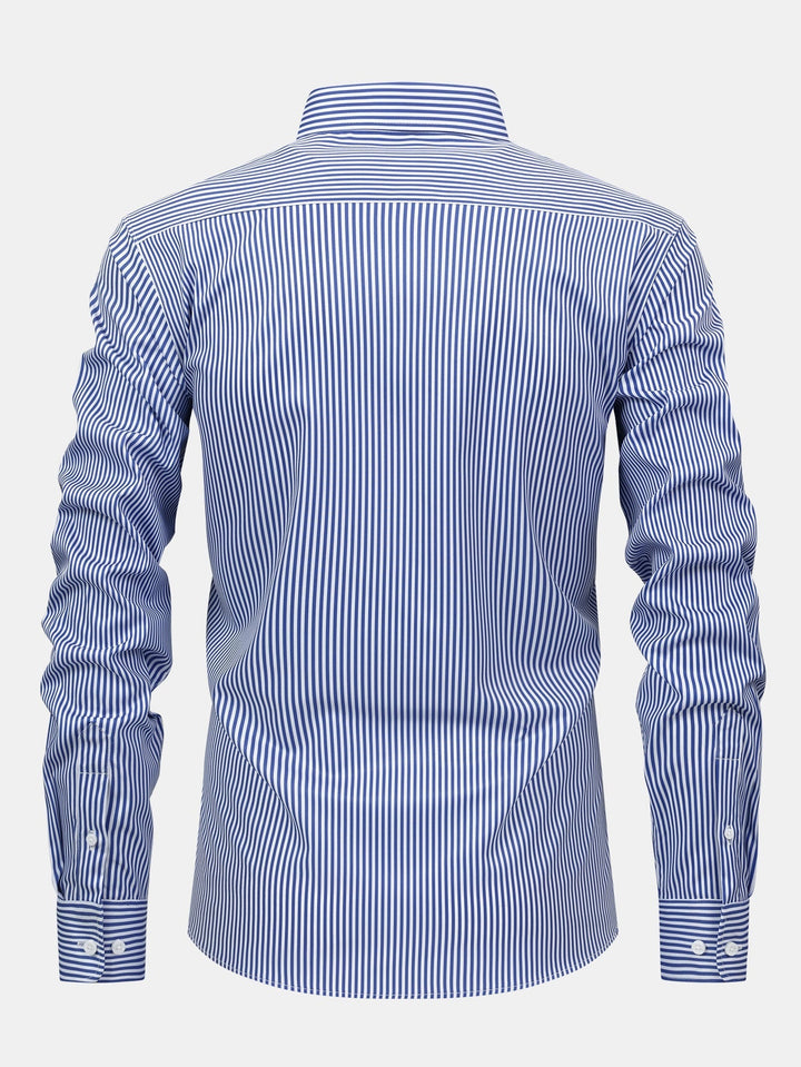 Corey - Camisa De Manga Larga a Rayas Con Botones