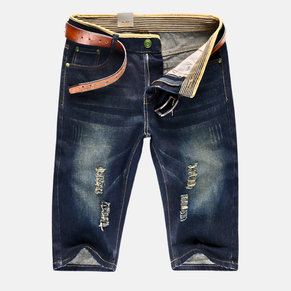 Eleena - Pantalones Cortos Vaqueros Desgastados Ridge
