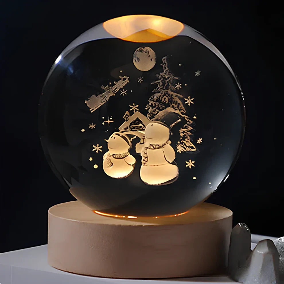 Glow Sphere – Lámpara Luminosa Con Bola De Cristal