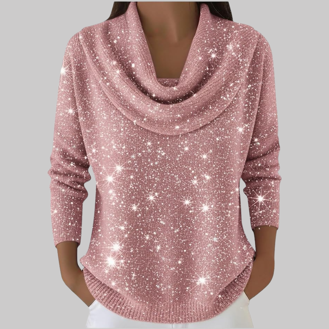 Ayelet - Jersey De Cuello Alto Suave Con Estampado De Estrellas