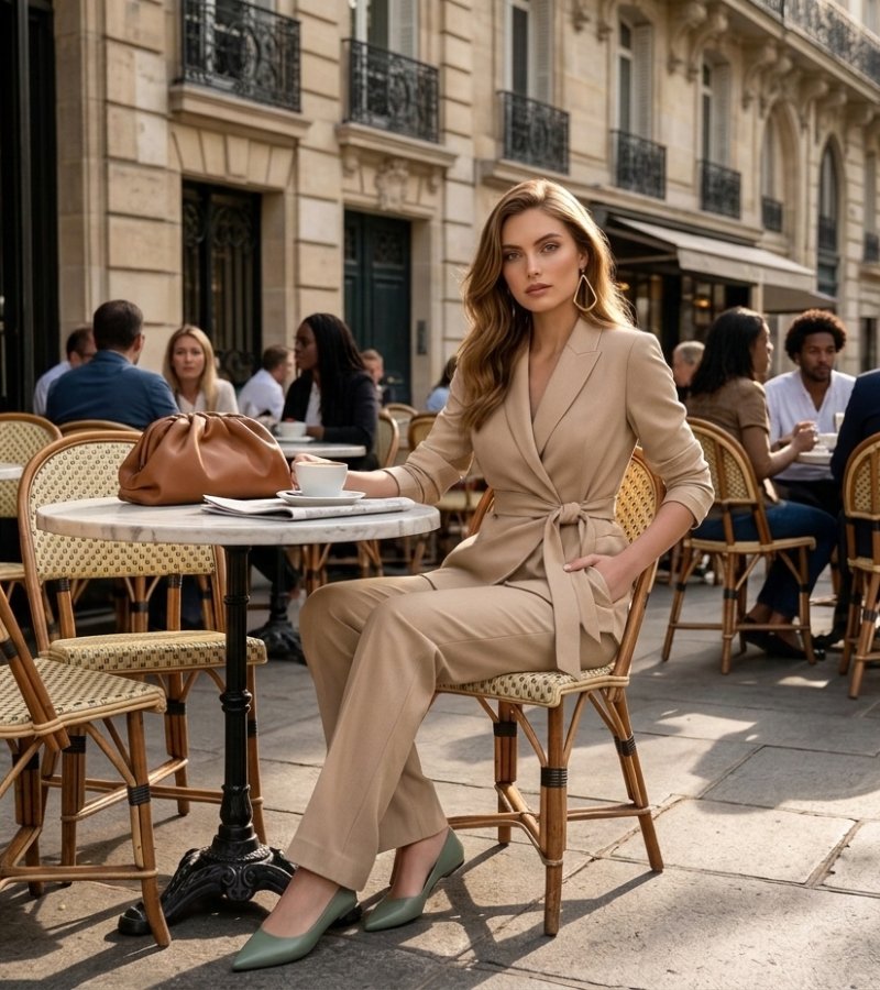Asya - Elegante Traje Informal De Dos Piezas