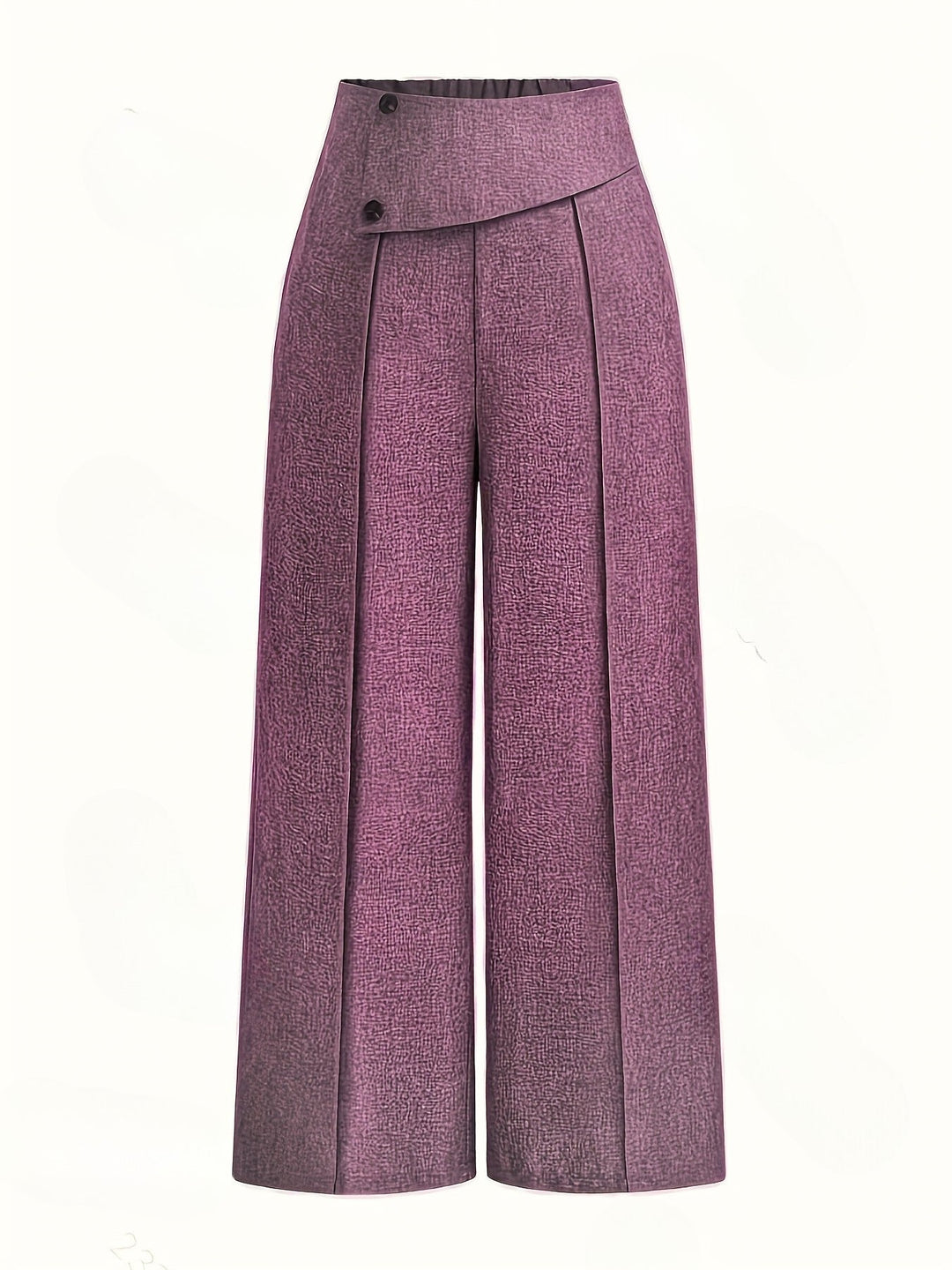 Nmelda - Pantalones De Cintura Alta y Pierna Ancha