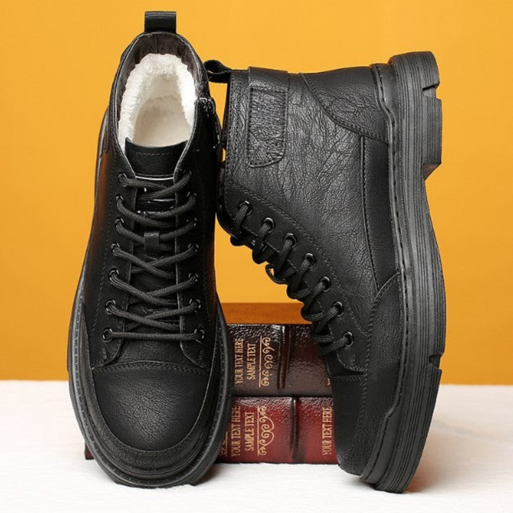 Patterson - Botines De Cuero Con Cordones