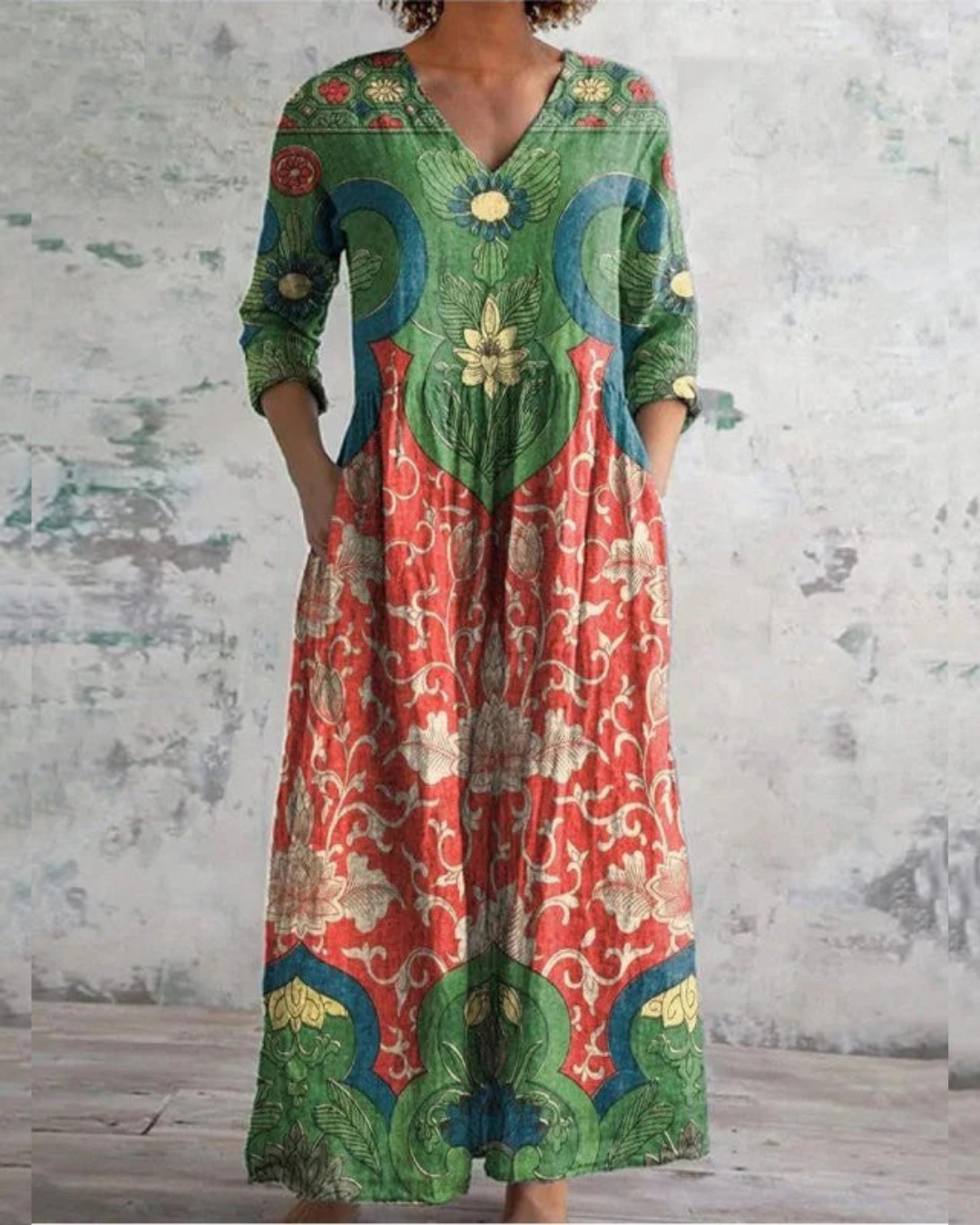 Bernadine - Maxivestido Floral Vintage