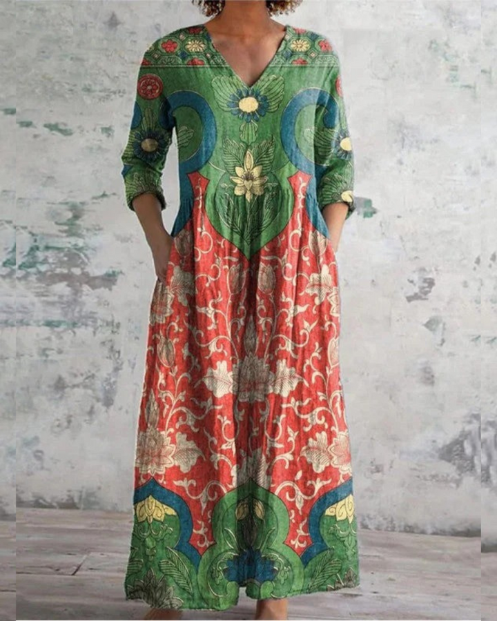 Bernadine - Maxivestido Floral Vintage