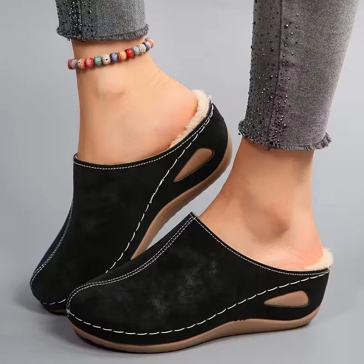 Lirona - Mocasines Cómodos Sin Cordones Con Forro Polar
