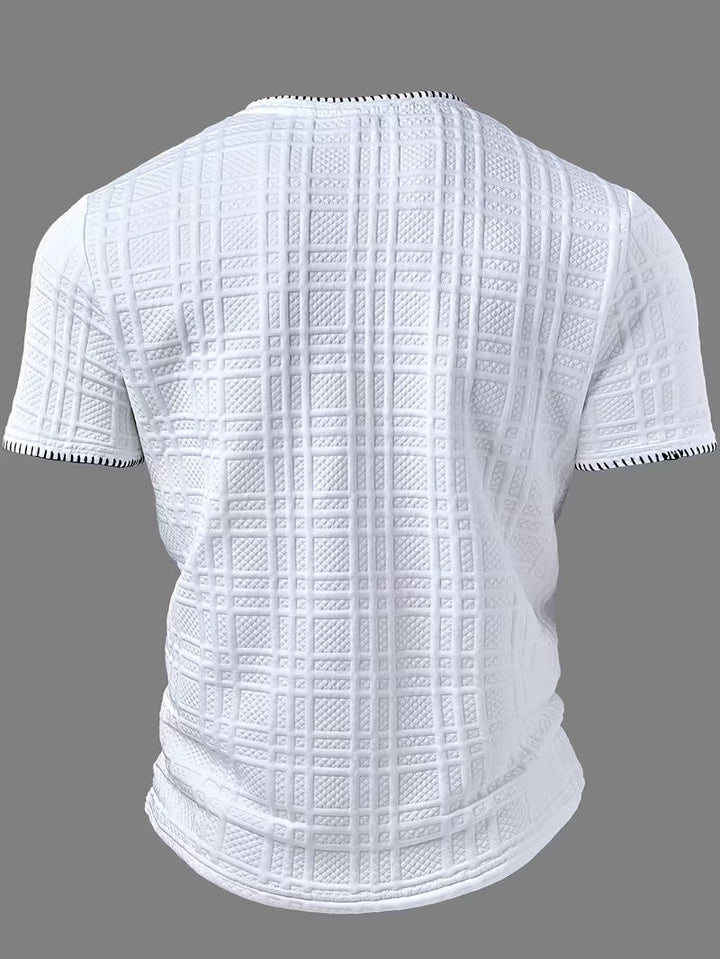 Layton - Camiseta Henley De Manga Corta Con Textura