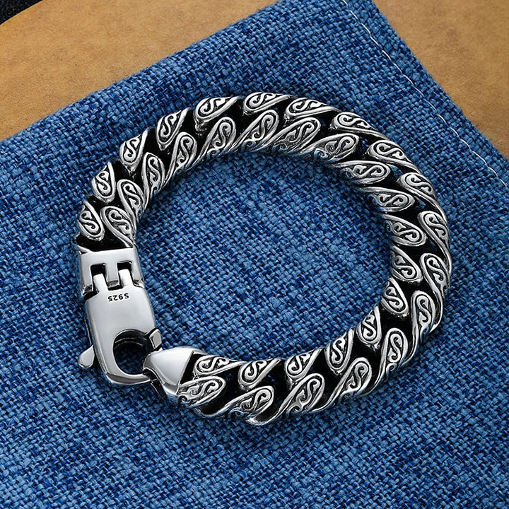 MotifLuxe - Pulsera de plata con Cierre Arabesco
