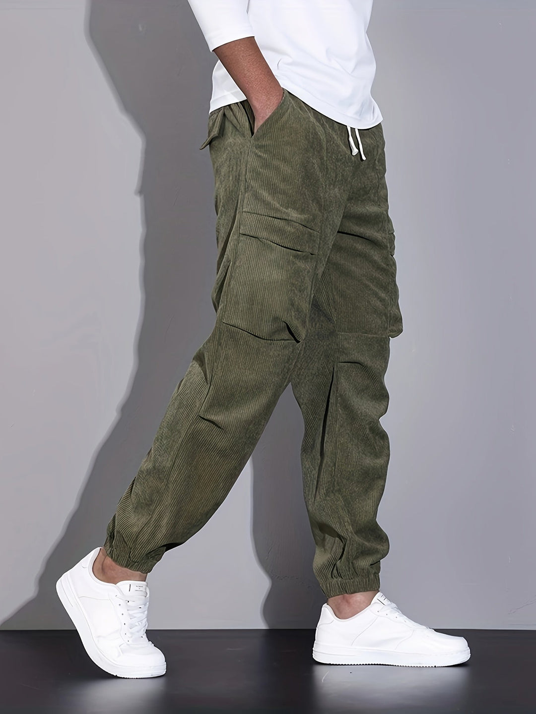 Blevin - Pantalones Carga Con Múltiples Bolsillos