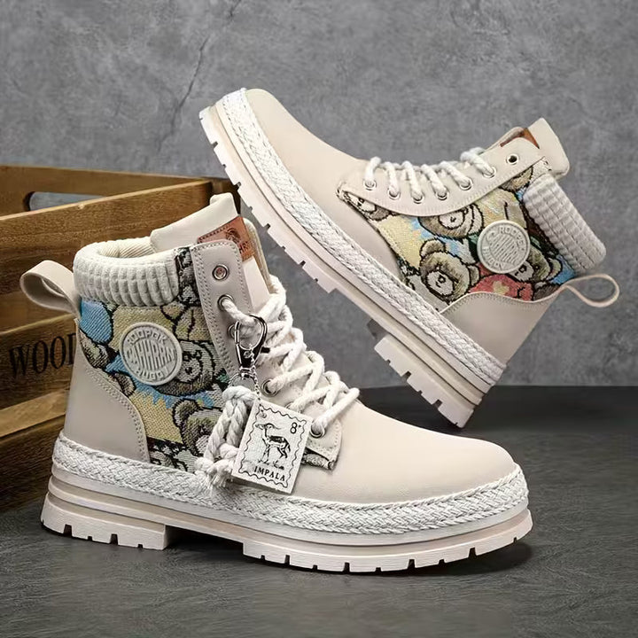 Hilarie - Estampado De Ositos Antideslizantes Zapatilla Deportiva