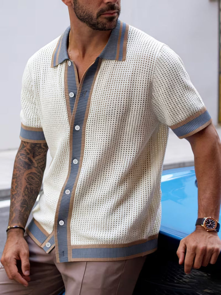 Walt - Camisa De Punto Con Cuello De Solapa