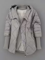 Stephenson - Chaqueta Con Capucha y Patrón Acolchado en Forma de Rombos