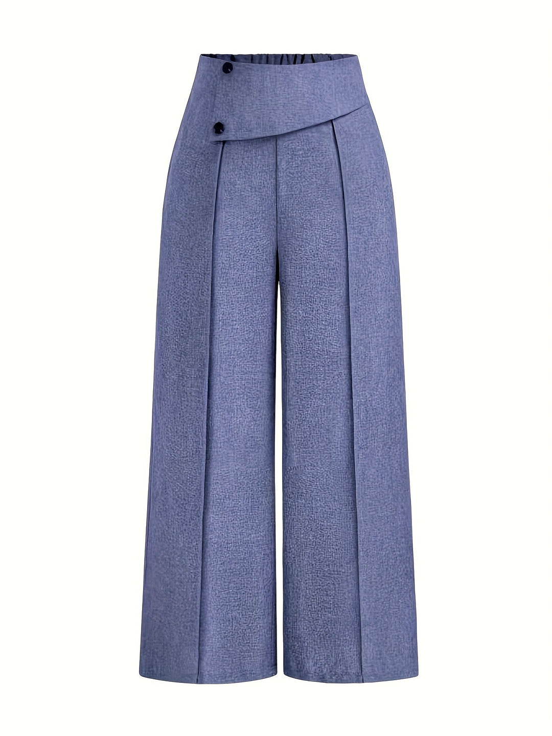 Nmelda - Pantalones De Cintura Alta y Pierna Ancha
