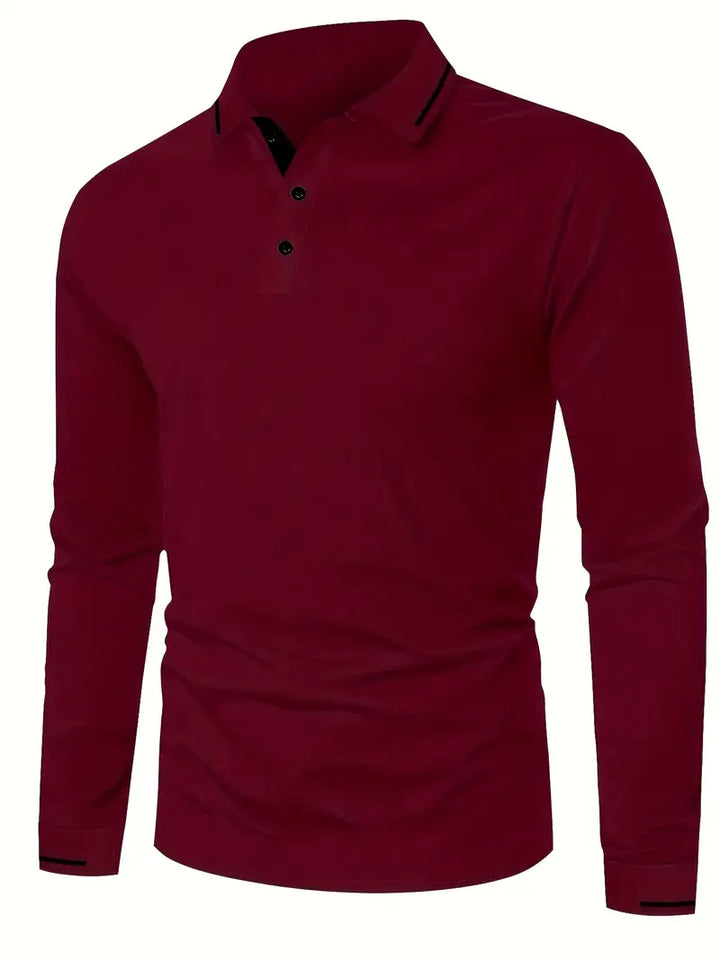 Karunaratne - Elegante Polo De Manga Larga