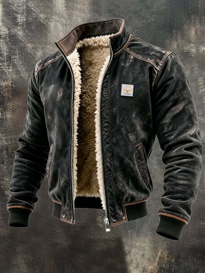 Marshawn - Chaqueta De Cuero Con Cremallera