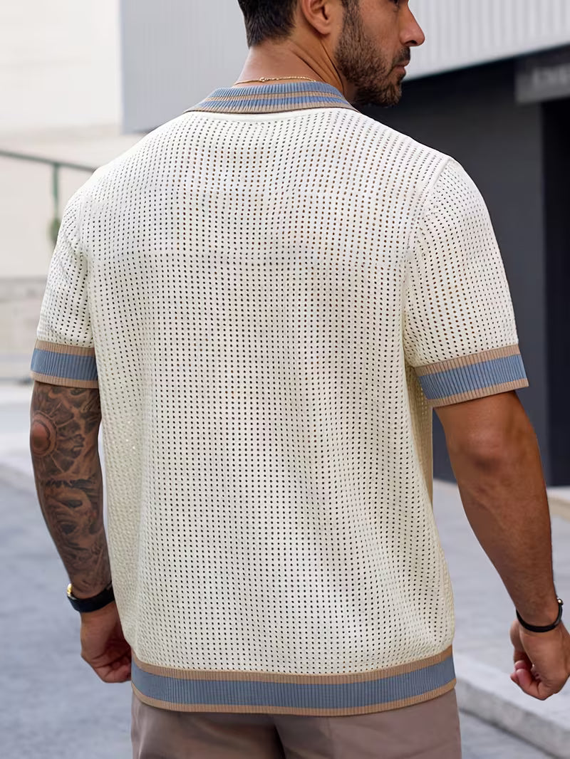Walt - Camisa De Punto Con Cuello De Solapa