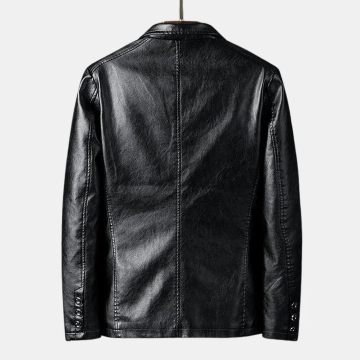 Heinz - Chaqueta De Cuero Vintage