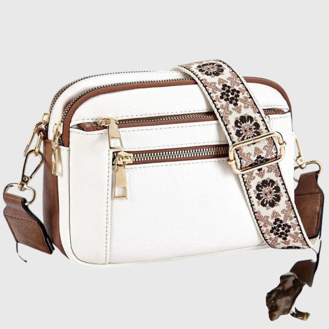Sharena - Bolso Bandolera Con Correa De Flores