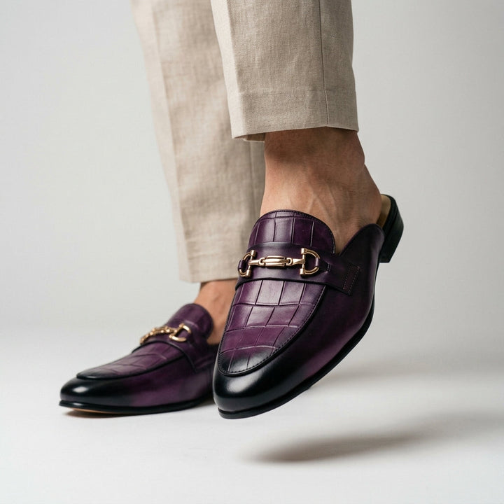 Idris - Zapatos De Cuero Sin Talón