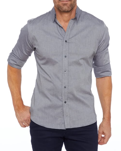 Ceferino - Camisa Informal De Manga Larga Con Botones