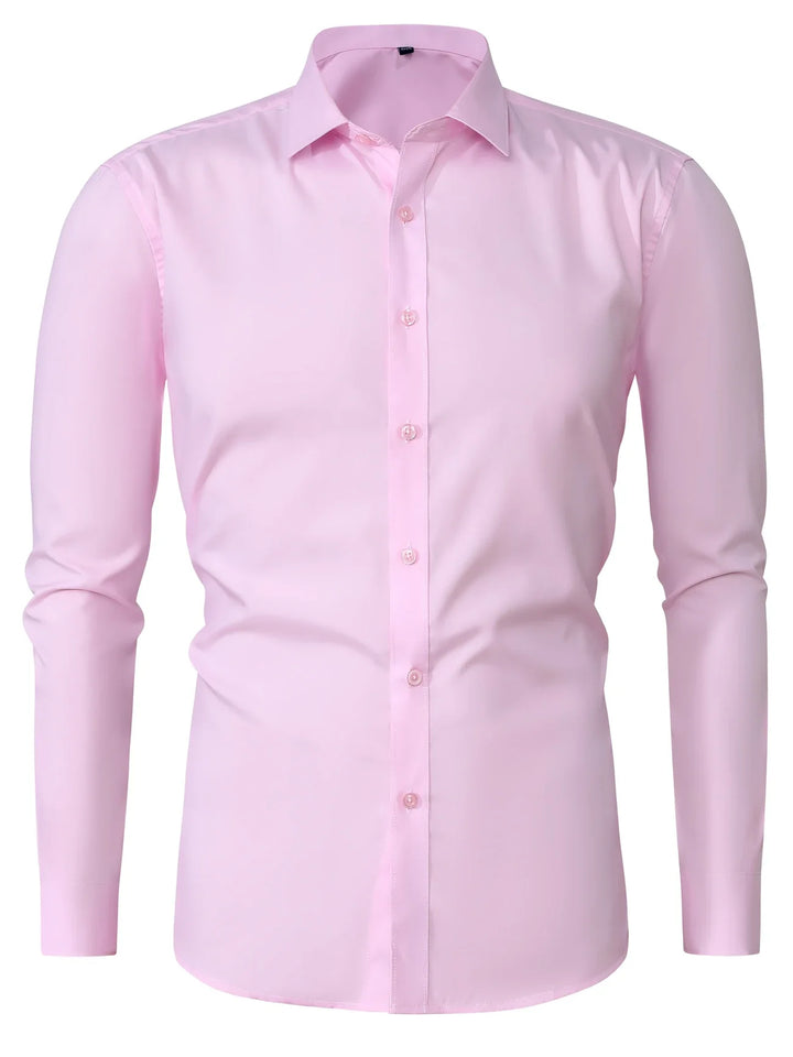 Byron - Elegante Camisa De Manga Larga Con Btones