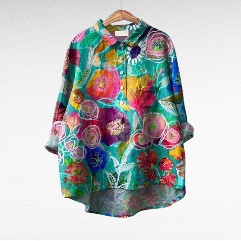 Shania - Blusa Oversize De Manga Larga
