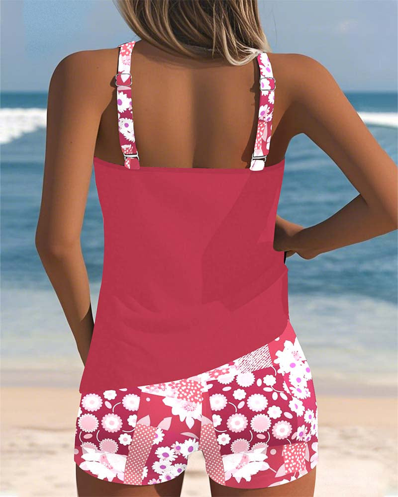 Maritta - Bañador Estampado De Lino