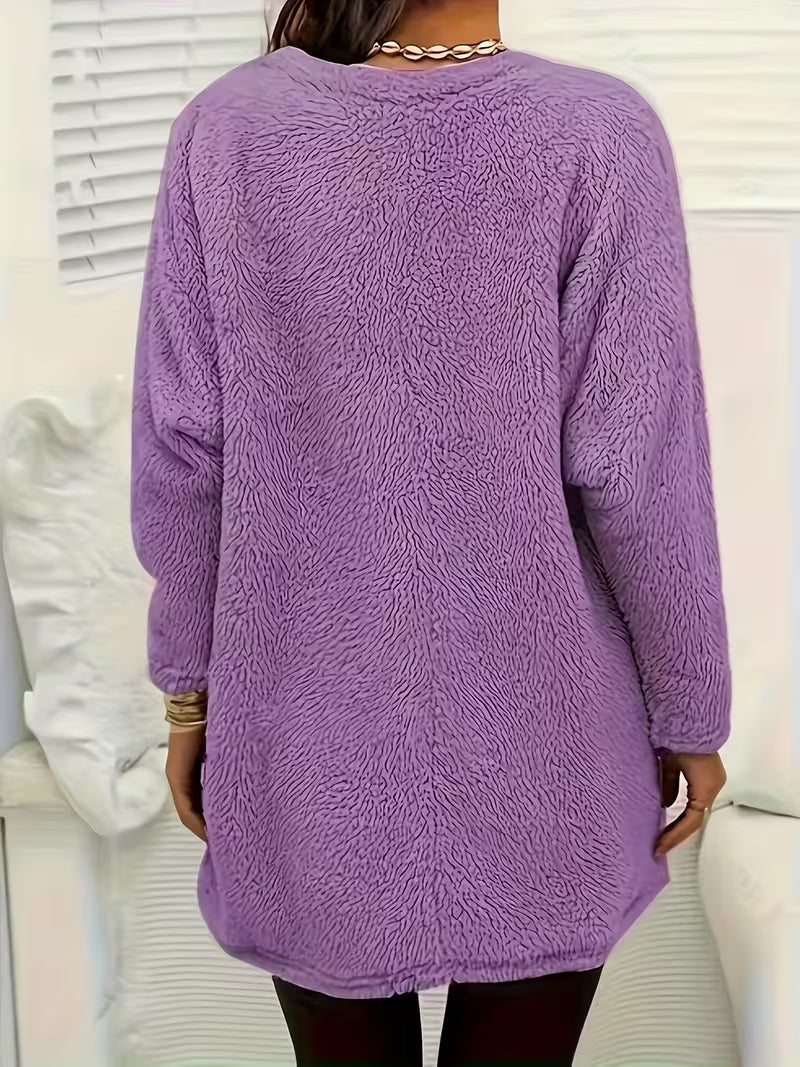 Zibija - Sudadera De Forro Polar Con Estampado De Diente De León