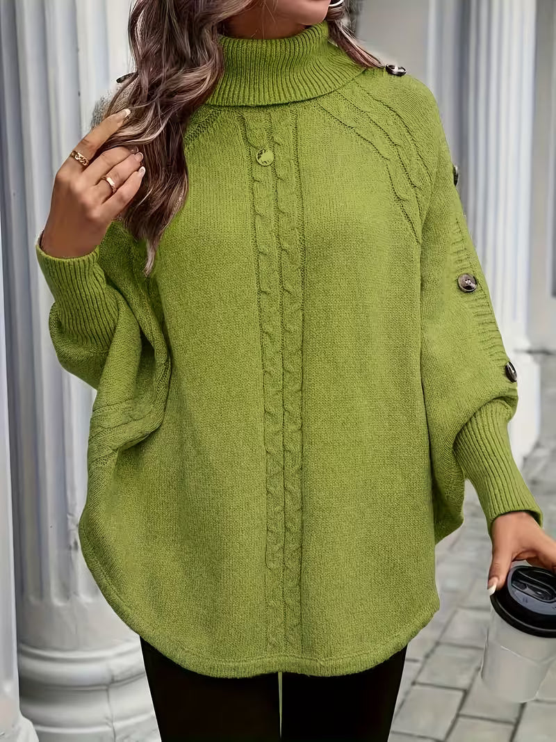 Lolana - Jersey De Cuello Alto Con Estilo Retorcido