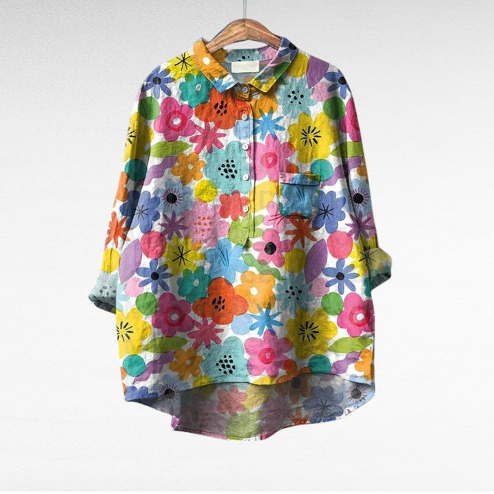 Shania - Blusa Oversize De Manga Larga