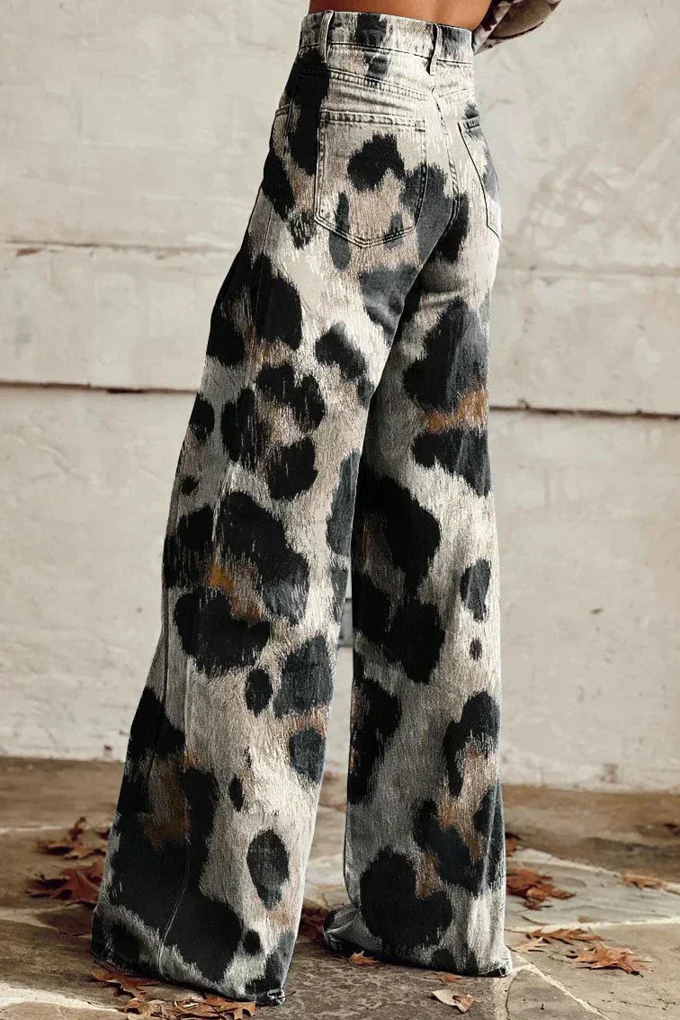 Mallory - Pantalones Estampados De Pierna Ancha