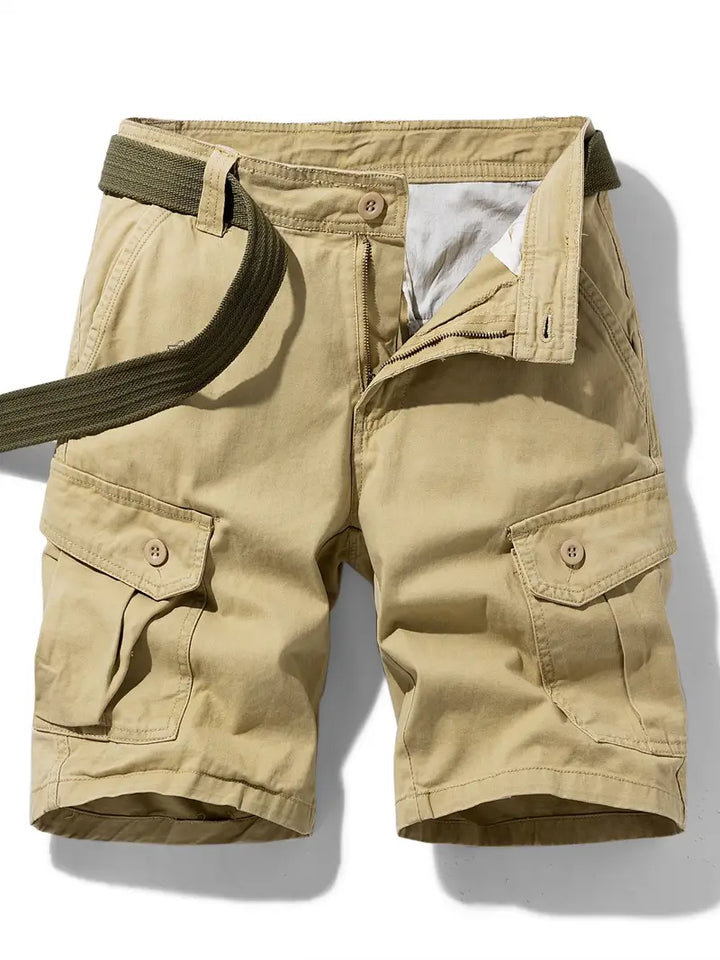 Mauro - Elegantes Pantalones Cortos Con Multibolsillos