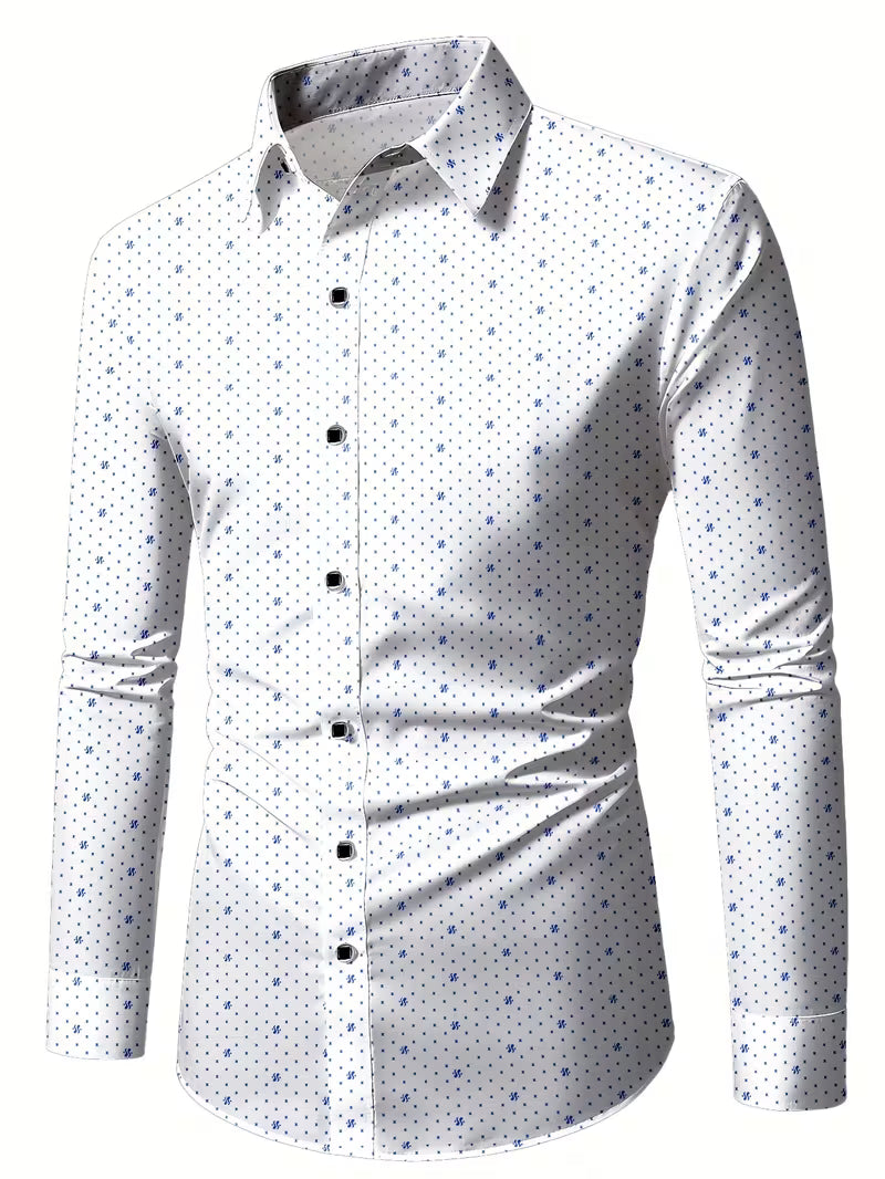 Spyros - Camisa De Manga Larga Con Botones En La Parte Delantera