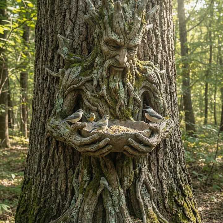 NatureHold - Una Escultura Para Alimentar a Las Aves Integrada En Un árbol