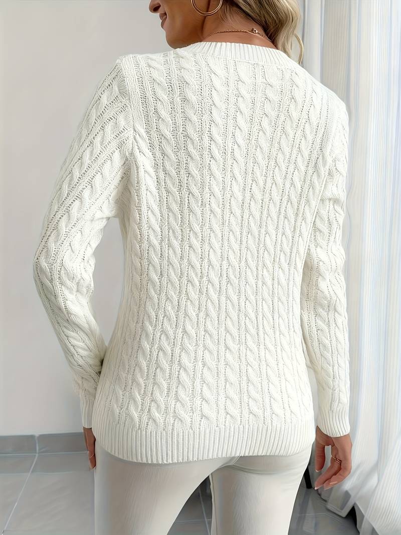 Zivah - Elegante Jersey Acanalado Con Cuello en V