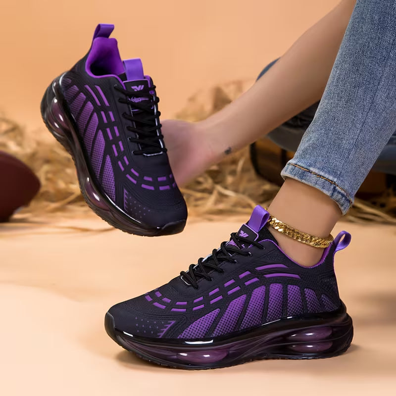 Nasyma - Zapatillas con Paneles Degradados y Suela Gruesa