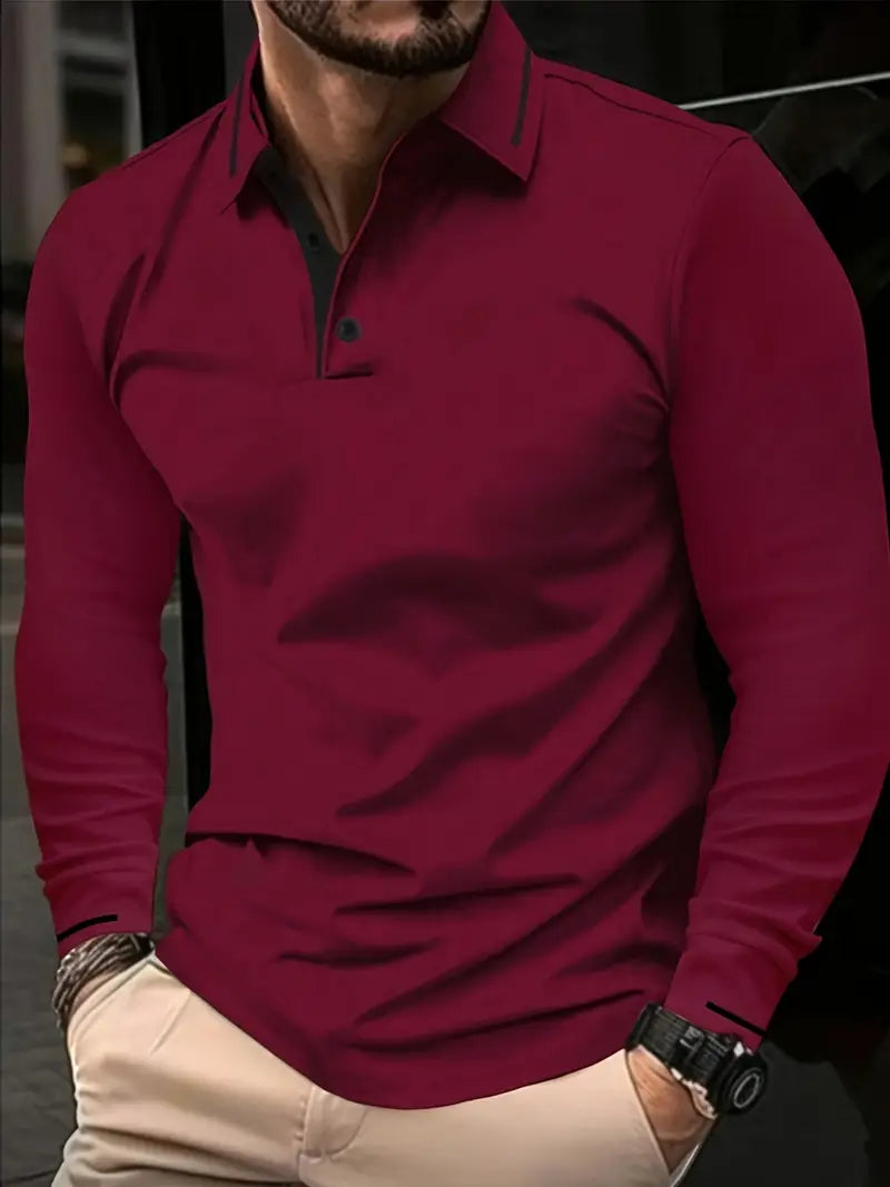 Karunaratne - Elegante Polo De Manga Larga