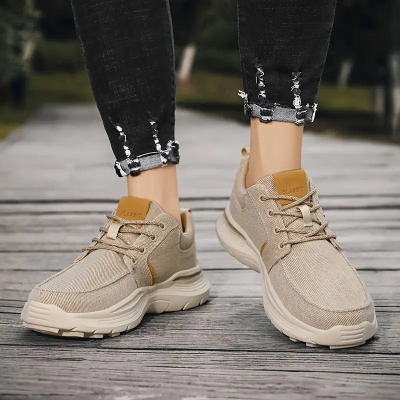 Keidean - Zapatillas De Lona Transpirables Con Cordones