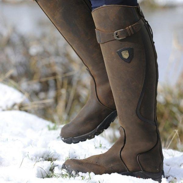 Keshia - Botas De Cuero Impermeables