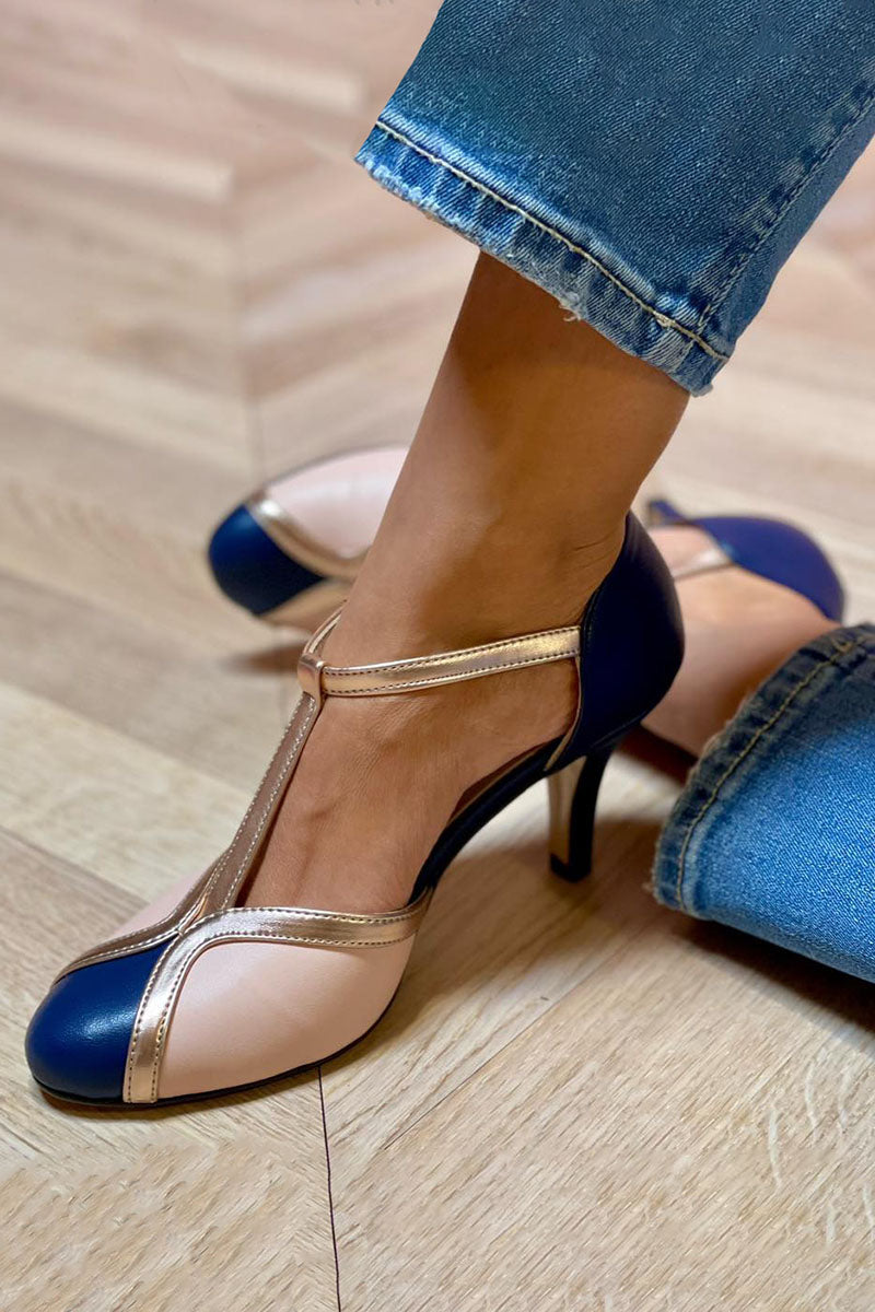 Laya - Cómodos Zapatos de Salón Con Puntera Redondeada