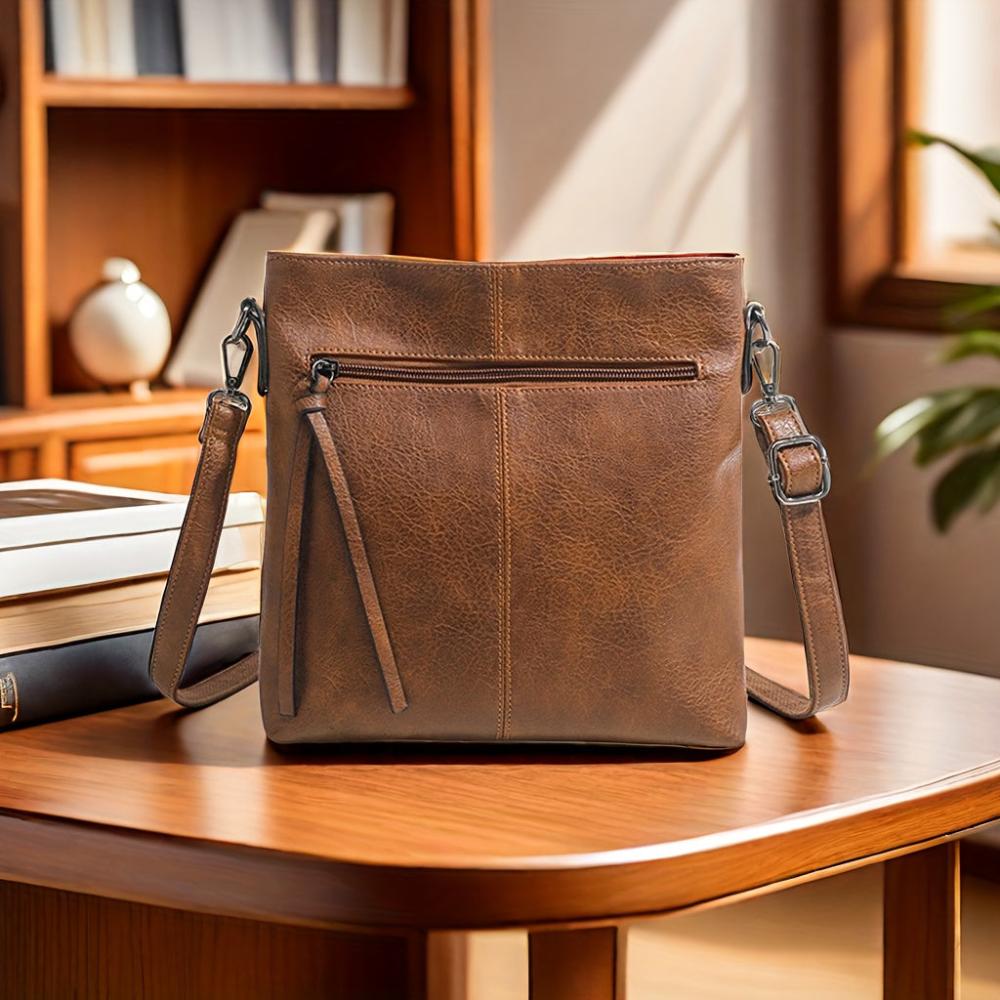 Liina – Bolso Bandolera Vintage Con Estampado De Tablero De Ajedrez