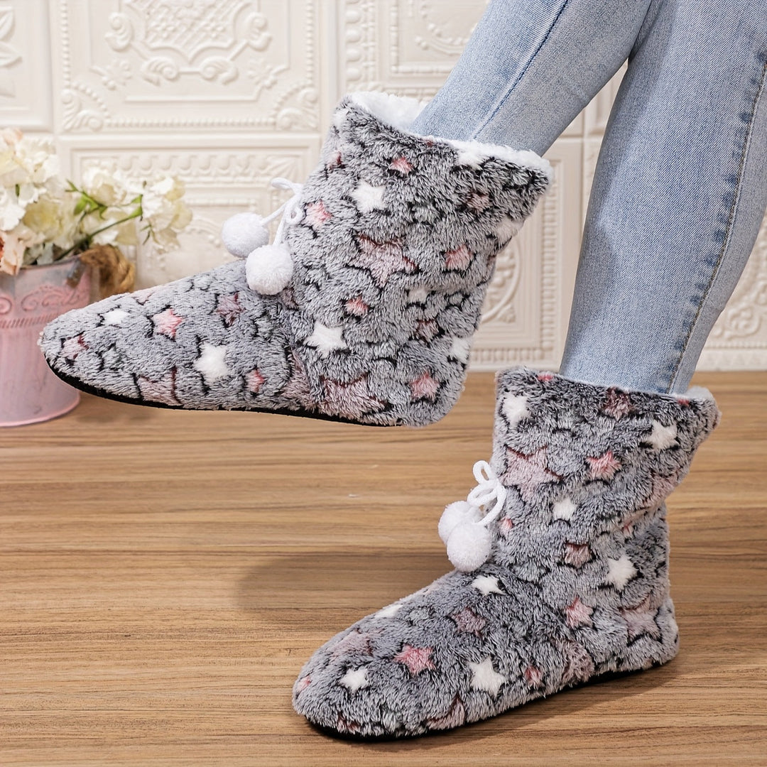 Deryan - Zapatos De Invierno Cómodos Con UN Diseño Acogedor