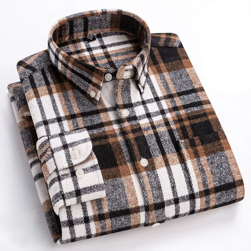 Hansamu - Elegante Camisa De Manga Larga Con Botones