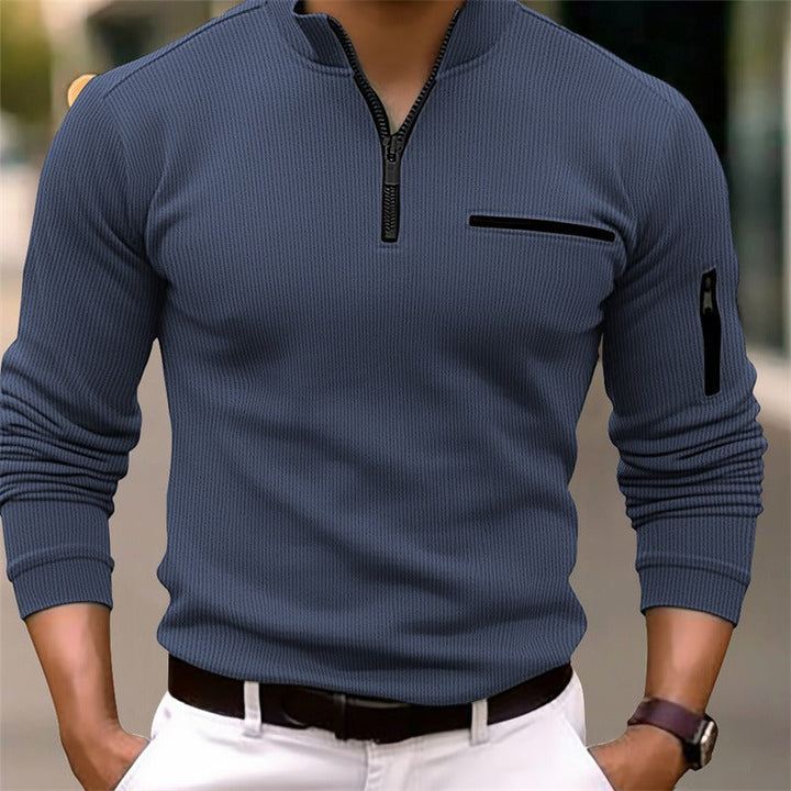 Talor - Camisa De Manga Larga Con Cremallera