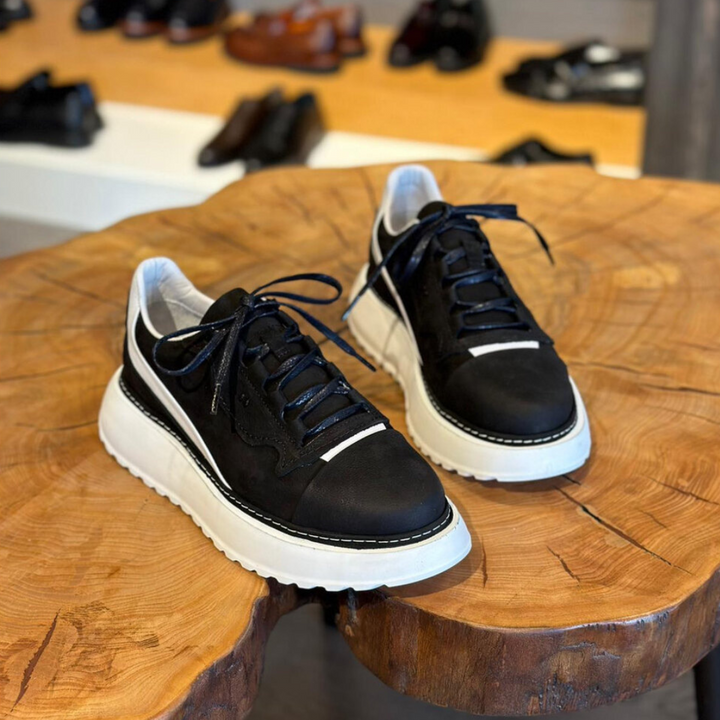 Douglas - Zapatillas De Cuero Con Suela Gruesa