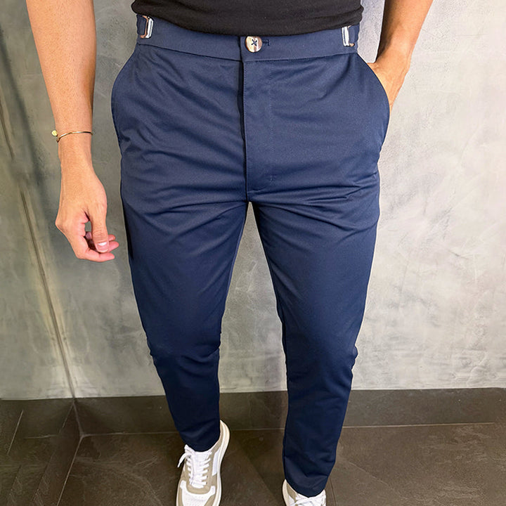 Matan - Pantalones Clásicos Elásticos De Corte Ajustado